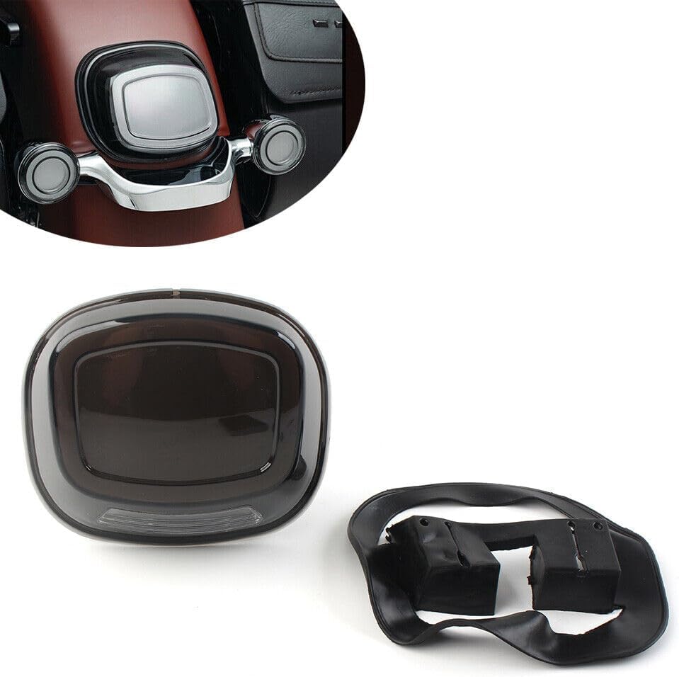 ya 10 9.16 zhengce LED Rear Brake Tail Light Smoke Lens Fit Harley Touring Softail Dyna Sports