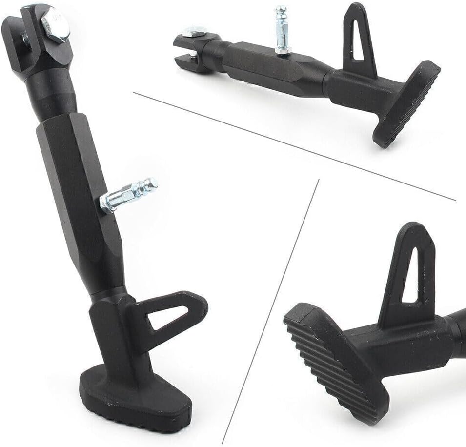 ya 2 8.15 Universal Black Adjustable Kickstand Foot Side Stand Kick Stand FOR Motorcycle