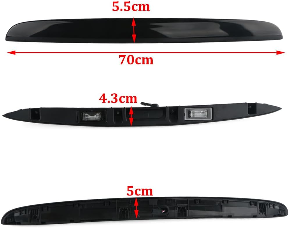 ya 2 8.15 Handle Strip Black Tailgate 51132753602 for 2007-2015 for Mini Cooper R55 R56 R57