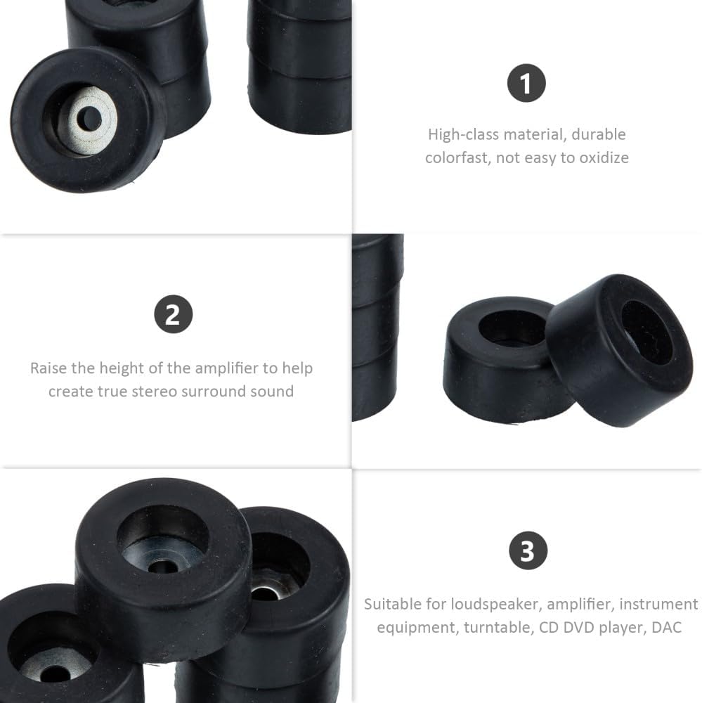 ya 26 10.21 baidi 2 Pack Speaker Mat Anti-Vibration Pads Amplifier Rubber Feet Base