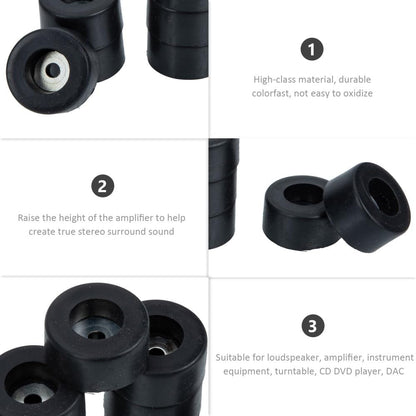 ya 26 10.21 baidi 2 Pack Speaker Mat Anti-Vibration Pads Amplifier Rubber Feet Base