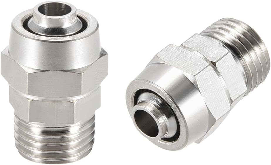 ya 14 9.20 baidi Re ble Fitting, Quick Coupler 1/4 G Male x 5/16 Hose ID Air Hose Plug 2pcs-1