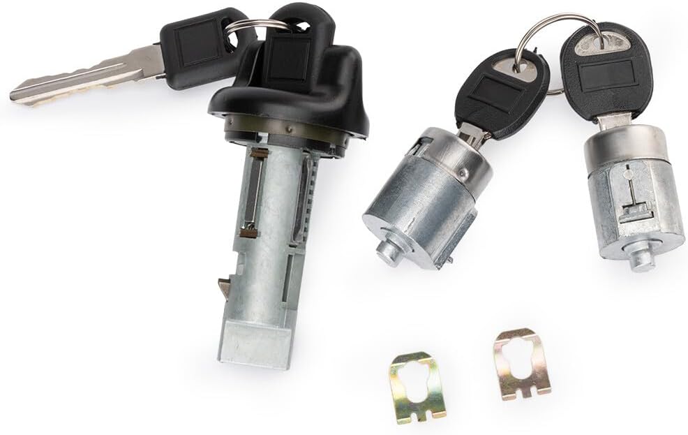 ya 11 9.14 baidiIgnition Lock Cylinder and Door Lock Tumbler are Compatible with for Chevrolet for GMC Pickup Key Similar to -