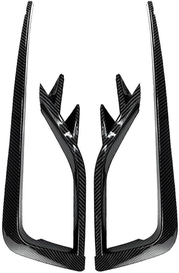 ya 4 8.24 baidi for VW for Golf MK7.5 2017-2019 2018 Carbon Fiber Fog Light Cover Bumper Grille Trim