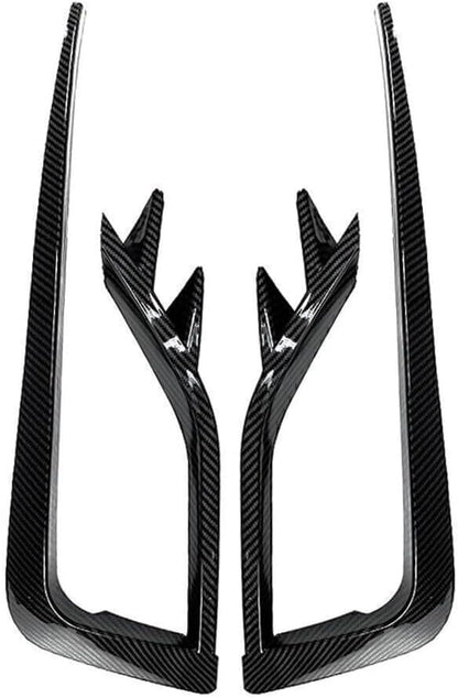ya 4 8.24 baidi for VW for Golf MK7.5 2017-2019 2018 Carbon Fiber Fog Light Cover Bumper Grille Trim