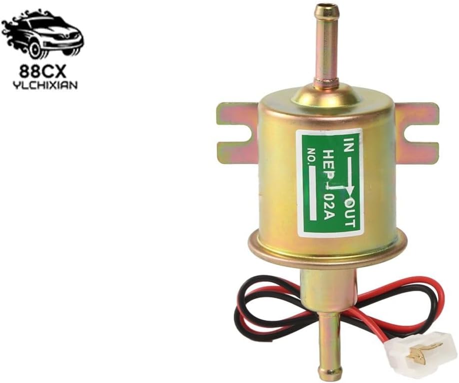 ya 5 8.10 Universal Low Pressure Electric Fuel Pump 4-7 PSI 12V Gasoline Diesel Inline HEP