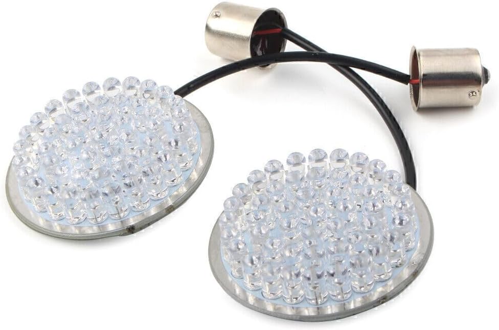 ya 4 8.10 Yellow LED Rear Turn Signal Light Blinker For Harley Softail Touring Sportster