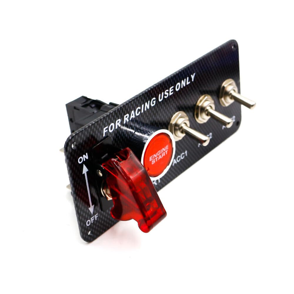 ya 3 8.24 baidi 12V Car 5 in 1 Ignition Switch Panel Toggle Switch Engine Starter Push Button