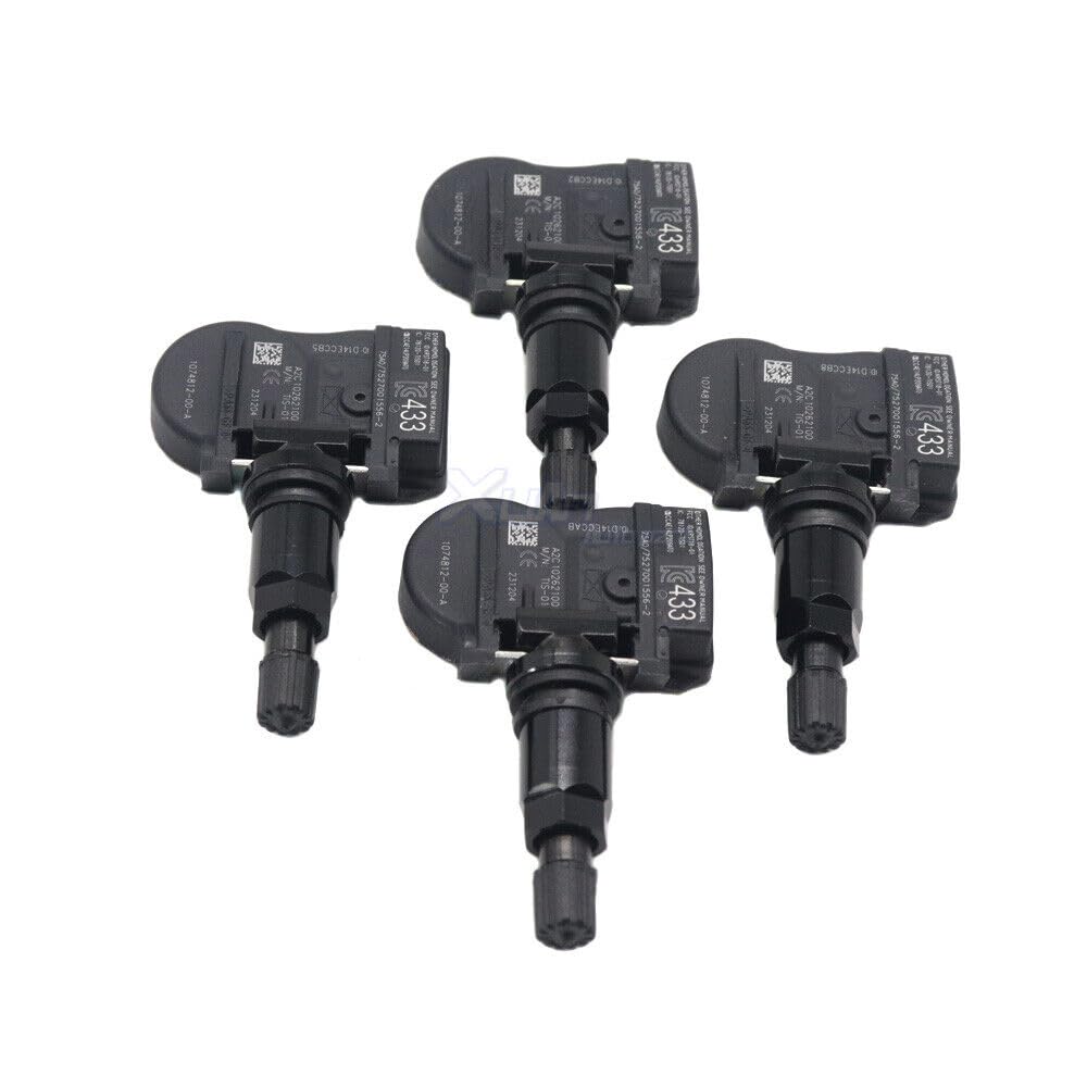 ya 2 8.15 Set of 4 TPMS tire Pressure sensors Suitable for Tesla Model 3 S X 433MHz 1074812-00-A