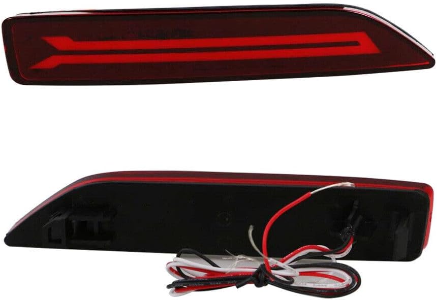 ya 4 8.8 2 Piece LED Rear Bumper Reflector Brake Light for Honda CRV 2007-09 City 2012-14