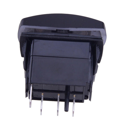 ya 6 8.14 Turn Signal Rocker Switch Flashing Green LED Suitable for Marine SUV ATV Motorcycle use 