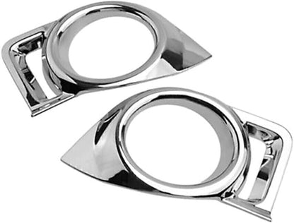 ya 10 9.16 zhengce 2x Chrome Front Fog Light Cover Trim for Toyota Highlander 2014-2016
