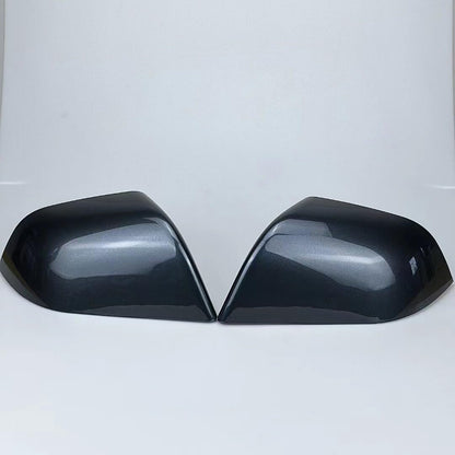 ya 11 9.14 baidiPair Black Rear View Side Mirror Cover Skull Cap LH&RH for Tesla Model Y