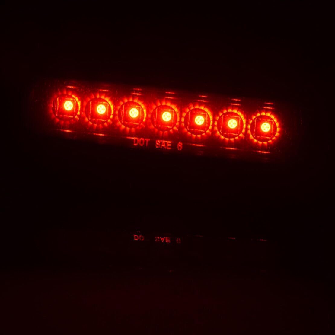 ya 4 8.24 baidi Smoke Third Brake Light LED Tail Light for Jeep Wrangler TJ 97-06 @