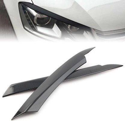 ya 4 8.14 Carbon fiber Head Light Eyelid Cover Trim Sticker Fit for VW for Passat B7 2010-2014