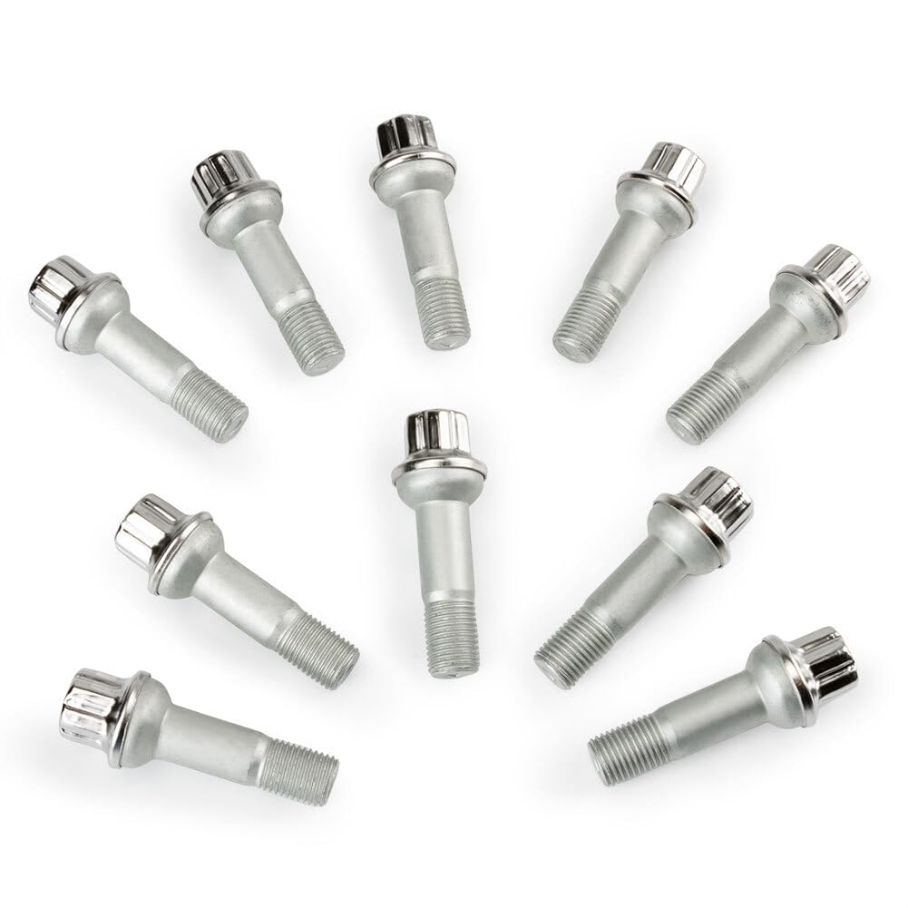ya 10 9.16 baidi 10 Pack Wheel Lug Bolts and Nuts for Mercedes-Benz AMG GT 43 CL GLK ML S Class E63 -