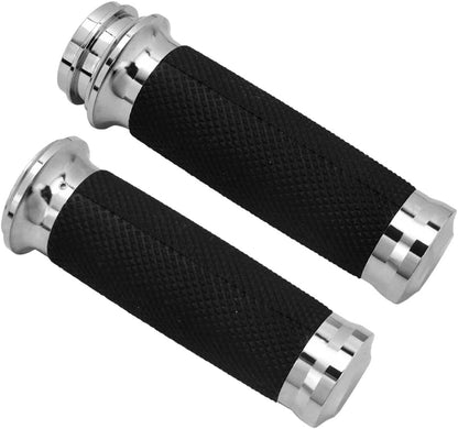 ya 11 9.14 baidiChrome 1 Electronic Throttle Hand Grips for Harley Touring Electra Glide 08-23