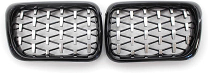 ya 4 8.14 for BMW E36 3 Series 97-99 Front Bumper Mesh Grille Honeycombe Style Trim Cover