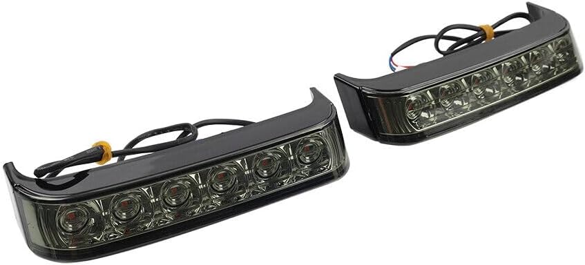 ya 10 9.16 zhengce Black Saddlebag Run Brake Tail Light For Harley Touring Street Glide FLHX