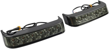 ya 10 9.16 zhengce Black Saddlebag Run Brake Tail Light For Harley Touring Street Glide FLHX