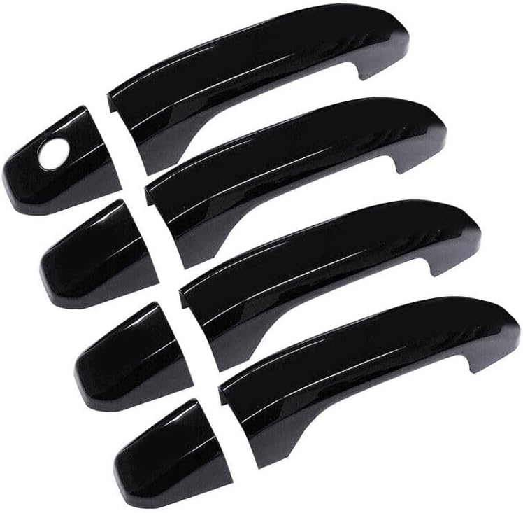 ya 2 8.15 Black Side Door Handle Protector Trim Fits: for GMC Sierra 1500 2500 3500 HD 14-19 @