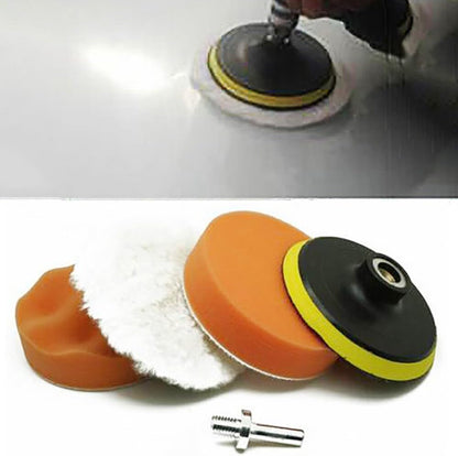 ya 9 10.24 4 inches Gross Polish Polishing Buffer Pad Sponge Kit Drill Adapter Car Pol
