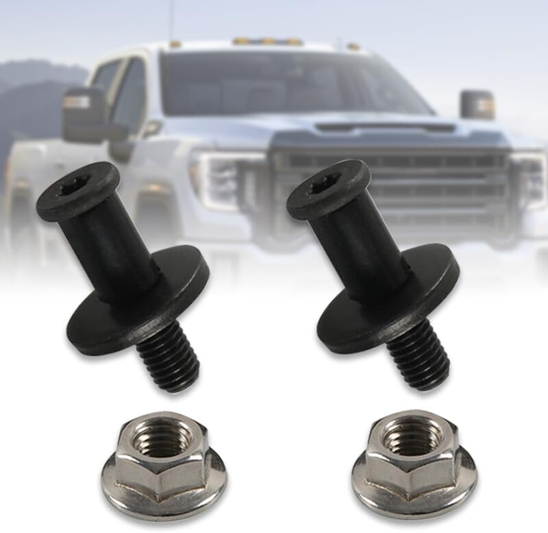 ya 10 9.16 baidi 2X Tail Gate Tailgate Latch Striker Bolts for 99-2006 for Chevy for Silverado for GMC for Sierra