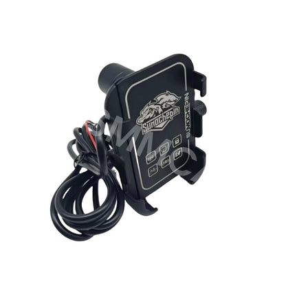ya 6 8.24 baidi CNC Aluminum Motorcycle Holder Mount Rear Mirror USB for Charger for Cell Phone GPS