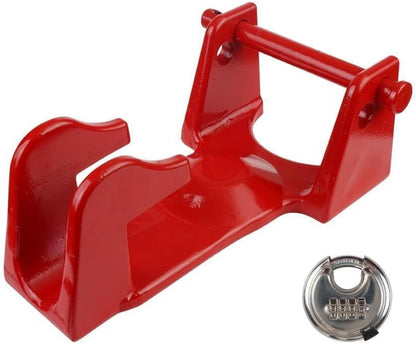 ya 4 8.8.2 TL-50 Gooseneck Hitch Lock W/Combination Lock RVs Livestock Hauler Trailer Red