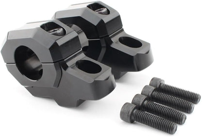 ya 4 8.8.2 Handlebar Mount Riser Clamp Handle Bar for Kawasaki Z900C Z900RS 2017-2024 Black