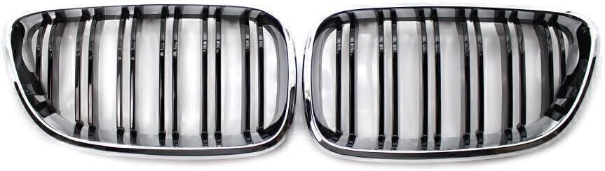 ya 4 8.14 for BMW 2 Series F23 F22 M2 14-18 15 Chrome&Gloss Black Double Slat Front Grille