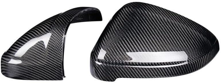 ya 11 9.14 baidiPair Real Carbon Fiber Side Mirror Cover Cap for Audi A4 RS4 B9 A5 S5 RS5 17-22