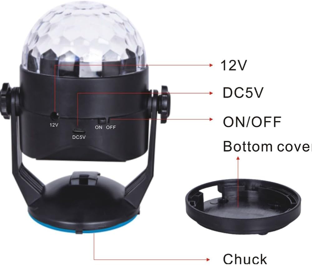 ya 13 9.15 baidi Stage Lamp Projection Beam Christmas Warning Strobe Suction Cup Light