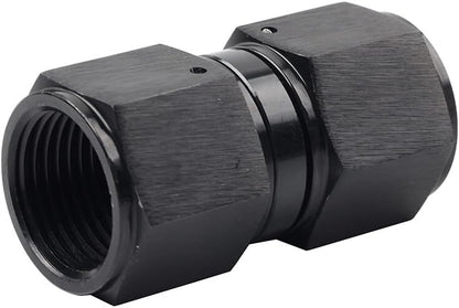 ya 10 9.16 baidi 10AN Female to Female Straight Swivel Coupler Union Fitting Adapter Black