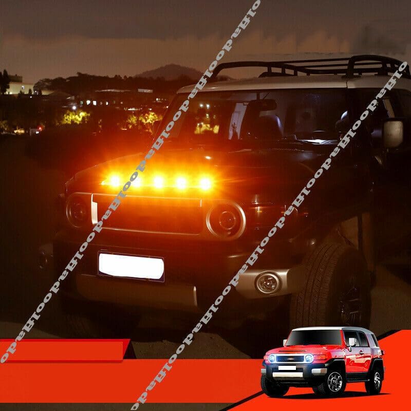 ya 7 8.24 baidi Car Grille LED Light Raptor Style Grill Trim Fit For 2007-2021 for Toyota FJ Cruiser