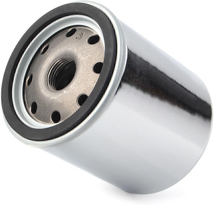 ya 4 8.14 Chrome Engine Oil Filter Fits for Harley STREET GLIDE & XL883N XL883L FXSB FLHTC