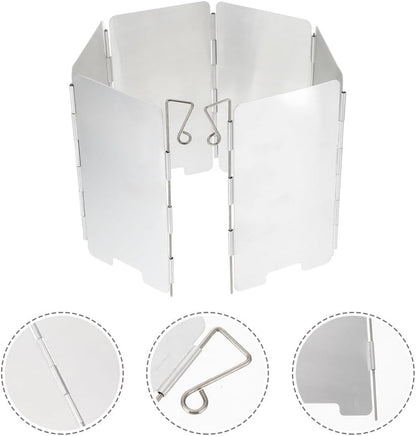 ya 2 8.15 Camping Accessories Windshield Windscreen for Stove Supplies Folding