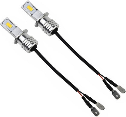 ya 13 9.15 baidi 2 Pcs Light Bulbs Conversion Kit Degrees 55W 2000LM 3000K 63MM*12MM H3 CSP