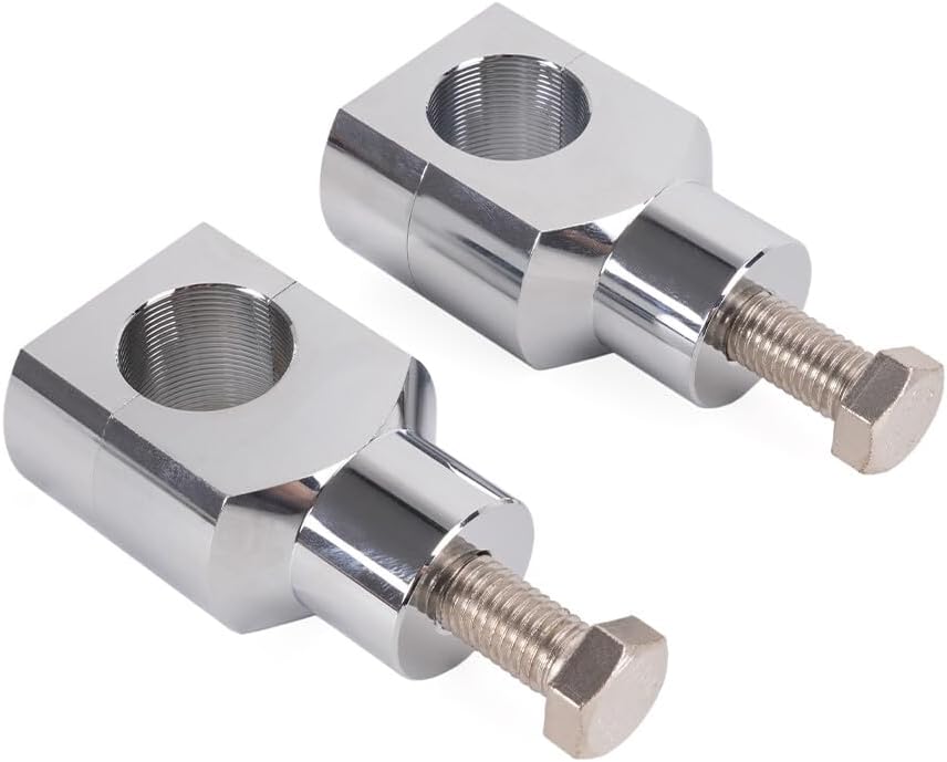 ya 13 9.15 baidi 1 Silver Motorcycle Handlebar Risers for Harley Dyna Fatboy Softail Sportster