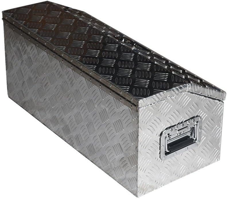 ya 5 8.10 30 x 13 x 13 Silver Aluminum Underbody Storage Tool Box for Trucks Trailers and RVs