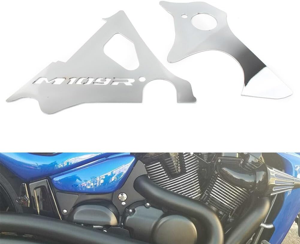ya 7 8.24 baidi for Suzuki Boulevard M109R M1800R Chrome Engine Side Cover F for Ram e Fillers Keyhole
