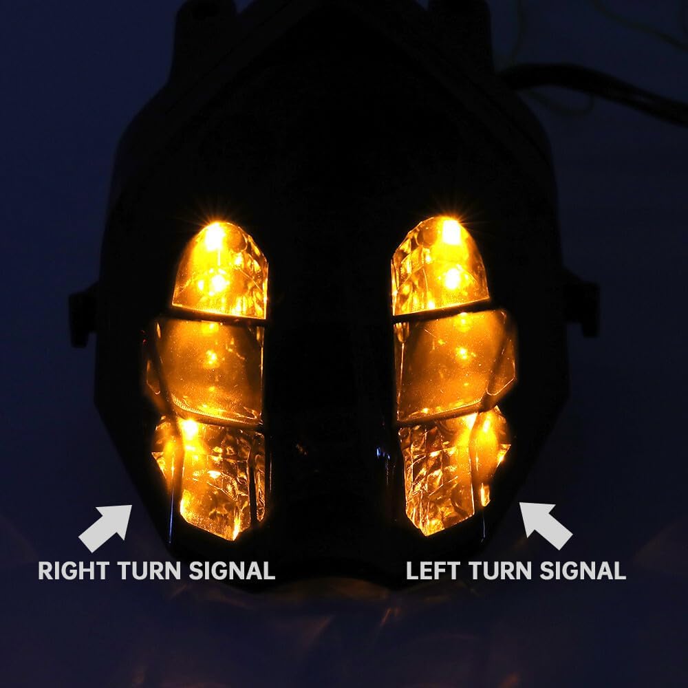 ya 13 9.15 baidi Integrated LED Tail Light Turn Signals Blinker For Daytona 675 675R 2013-2020
