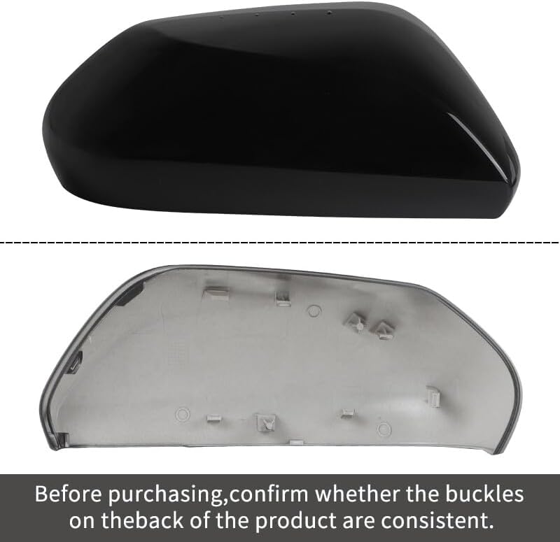 ya 11 9.14 baidiRight Passenger Side Door Wing Mirror Cover Cap Black for Toyota CAMRY 2018-2023