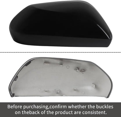 ya 11 9.14 baidiRight Passenger Side Door Wing Mirror Cover Cap Black for Toyota CAMRY 2018-2023
