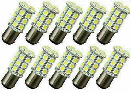 ya 4 8.14 10x CE BA15D 27SMD RV Marine Boat Trailer Light bulbs 1076 Red