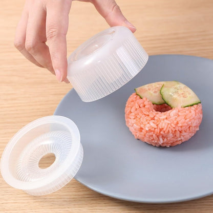 ya 14 9.20 baidi 2Pcs Doughnut Mold Rice Ball Mold Bento Accessories Kitchen Tool Rice Ball Mold-1