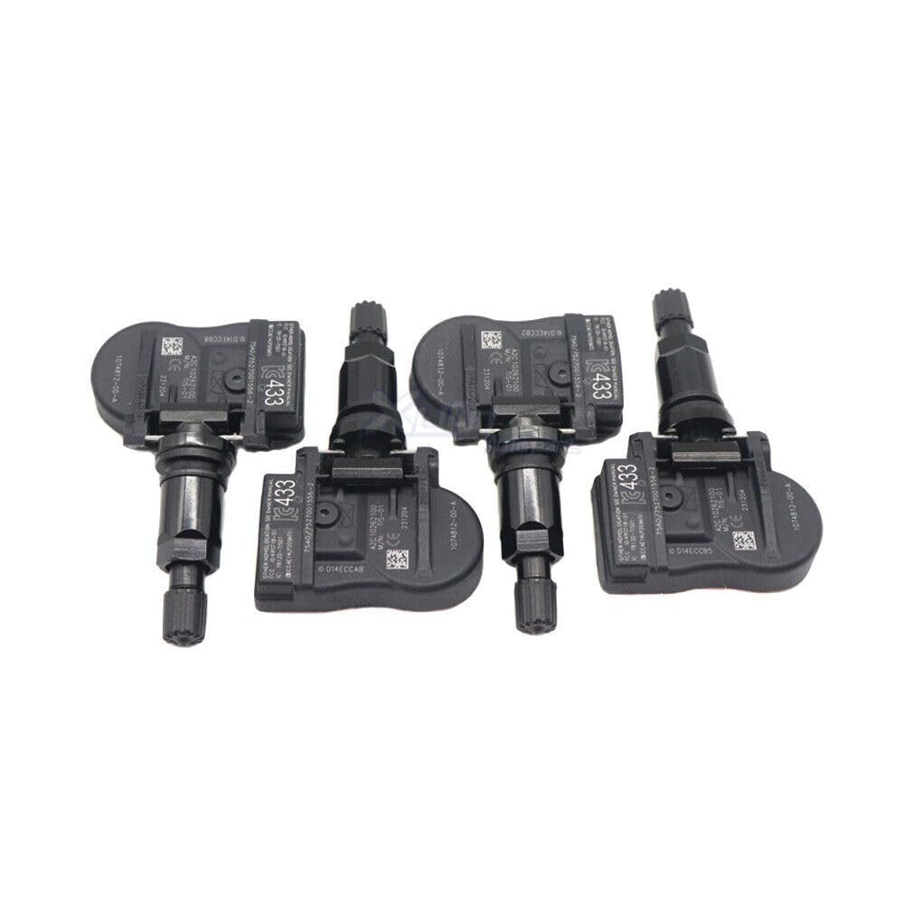 ya 2 8.15 Set of 4 TPMS tire Pressure sensors Suitable for Tesla Model 3 S X 433MHz 1074812-00-A