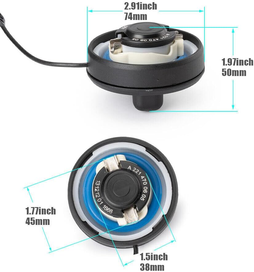 ya 5 8.10 Fuel Tank Gas Filler Cap for Mercedes-benz C CL CLS E G GLK S SL SLK 2214700605