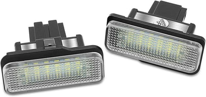 ya 7 8.24 baidi 2PC LED License Plate Lights Lamp for Mercedes-Benz W203 W211 W219 2001-2007