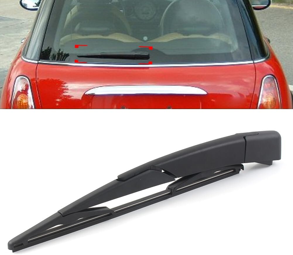 ya 2 8.15 Rear Wiper Arm + Blade Kit for Mini Cooper l4 1.6L 2-Door 2002 2003 2004-2006